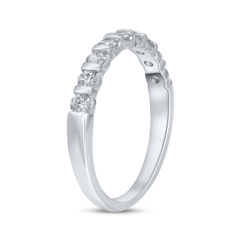 Main Image 2 of Previously Owned Diamond Anniversary Ring 1/2 ct tw Round-cut 14K White Gold