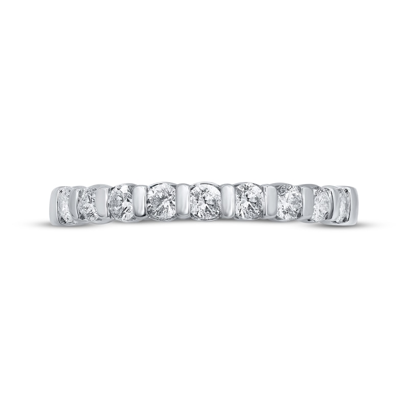 Main Image 3 of Previously Owned Diamond Anniversary Ring 1/2 ct tw Round-cut 14K White Gold