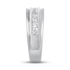 Thumbnail Image 2 of Previously Owned Men's Diamond Wedding Band 1 ct tw Round-cut 10K White Gold