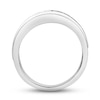 Thumbnail Image 3 of Previously Owned Men's Diamond Wedding Band 1 ct tw Round-cut 10K White Gold