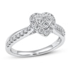 Thumbnail Image 1 of Previously Owned Diamond Heart Ring 1/3 ct tw Round-cut 10K White Gold