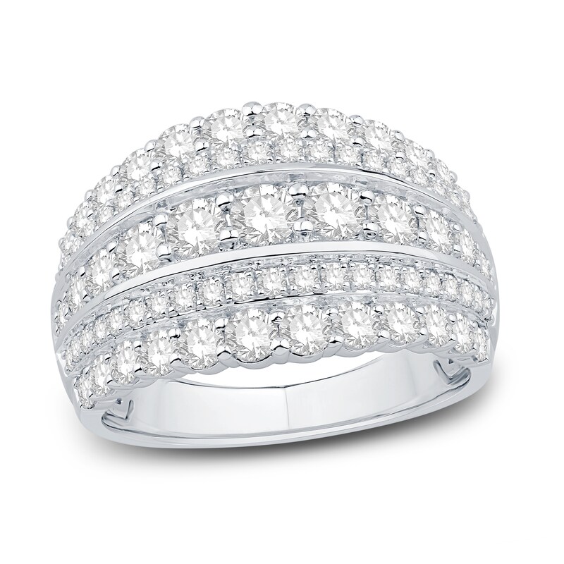 Main Image 1 of Previously Owned Diamond Anniversary Ring 2 ct tw Round-cut 10K White Gold
