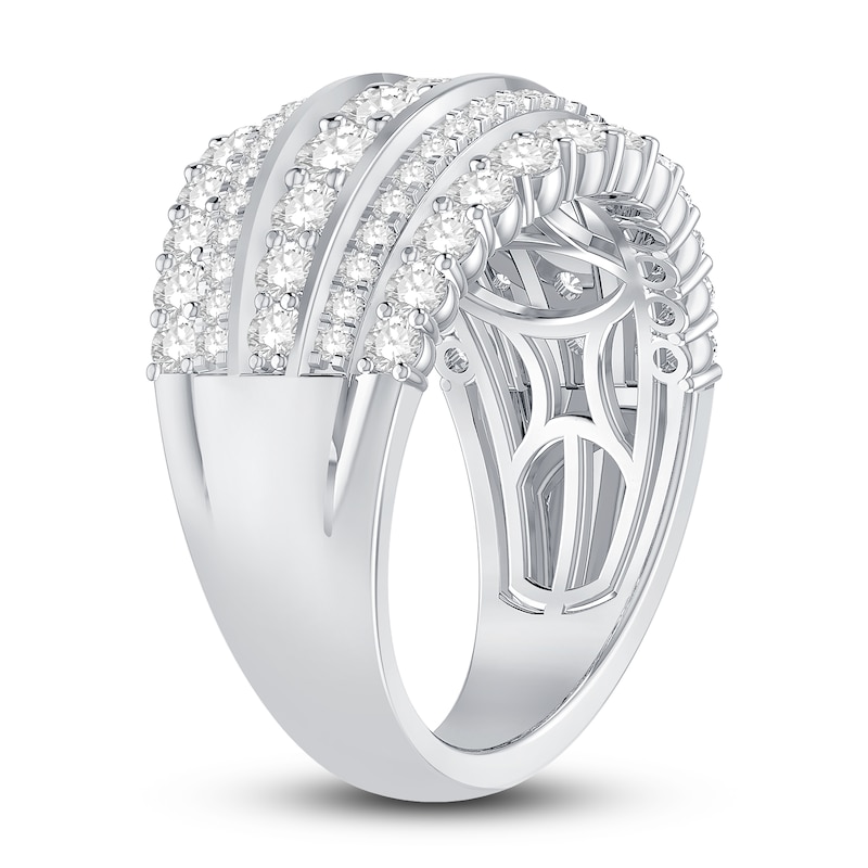 Main Image 2 of Previously Owned Diamond Anniversary Ring 2 ct tw Round-cut 10K White Gold