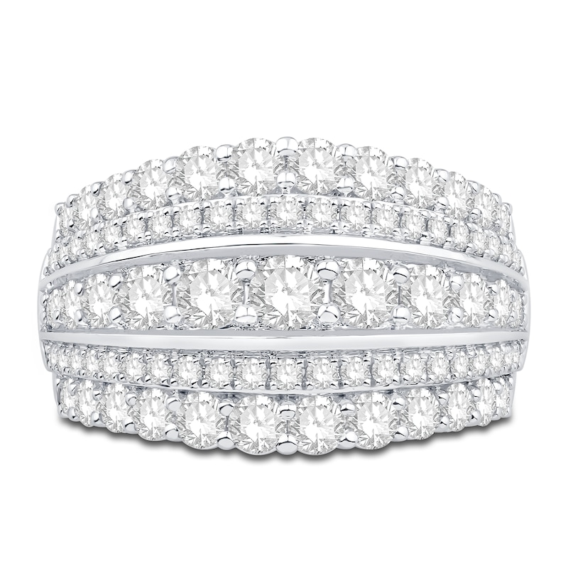 Main Image 3 of Previously Owned Diamond Anniversary Ring 2 ct tw Round-cut 10K White Gold