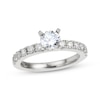 Thumbnail Image 1 of Previously Owned Diamond Engagement Ring 1-1/8 ct tw Round-cut 14K White Gold Size 11
