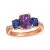 Thumbnail Image 1 of Previously Owned Le Vian Amethyst & Iolite Ring 1/10 ct tw Diamonds 14K Strawberry Gold