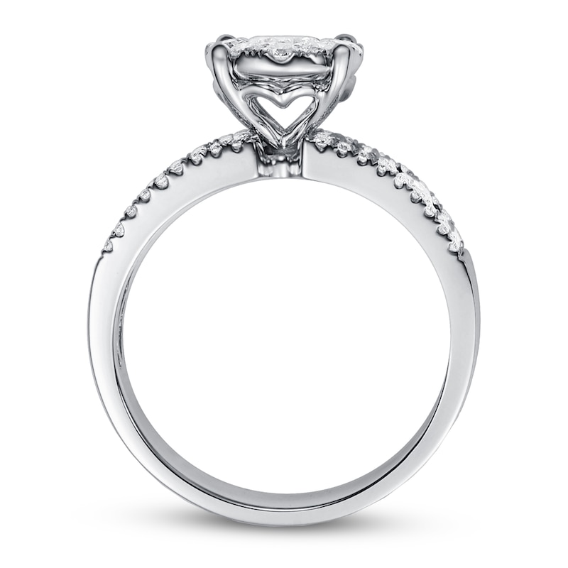 Main Image 2 of Previously Owned Diamond Engagement Ring 1-1/5 ct tw 14K White Gold