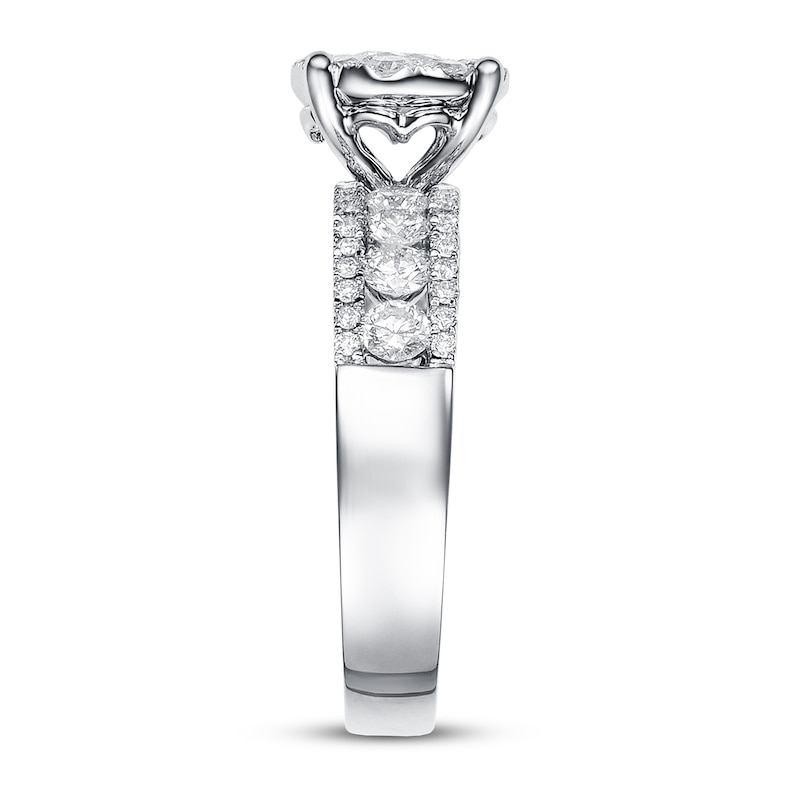 Main Image 3 of Previously Owned Diamond Engagement Ring 1-1/5 ct tw 14K White Gold