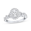 Previously Owned Neil Lane Bridal Oval Diamond Engagement Ring 1-1/6 ct tw 14K White Gold
