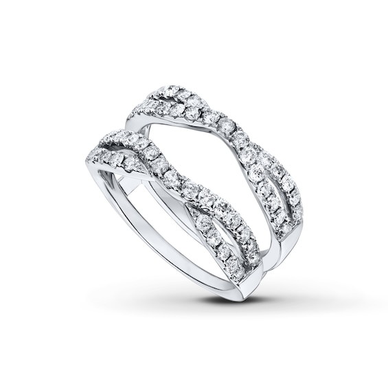 Previously Owned Diamond Enhancer Ring 1 carat tw Round-cut 14K White Gold