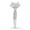 Thumbnail Image 3 of Previously Owned Multi-Stone Princess Diamond Engagement Ring 1-1/2 ct tw 14K White Gold