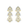 Thumbnail Image 1 of Previously Owned Diamond Hoop Earrings 1/2 ct tw Round-cut 10K Yellow Gold