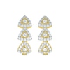 Thumbnail Image 1 of Previously Owned Diamond Hoop Earrings 1/2 ct tw Round-cut 10K Yellow Gold