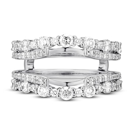 Previously Owned Diamond Enhancer Ring 1-1/3 ct tw Round-cut 14K White Gold