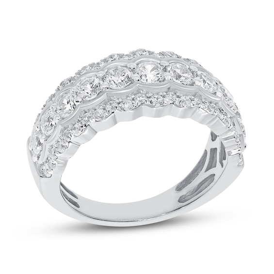 Previously Owned Diamond Anniversary Band 1-1/2 ct tw Round-cut 10K White Gold