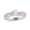 Thumbnail Image 1 of Previously Owned Adrianna Papell Diamond Engagement Ring 5/8 ct tw Oval & Round 14K Two-Tone Gold
