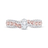 Thumbnail Image 3 of Previously Owned Adrianna Papell Diamond Engagement Ring 5/8 ct tw Oval & Round 14K Two-Tone Gold