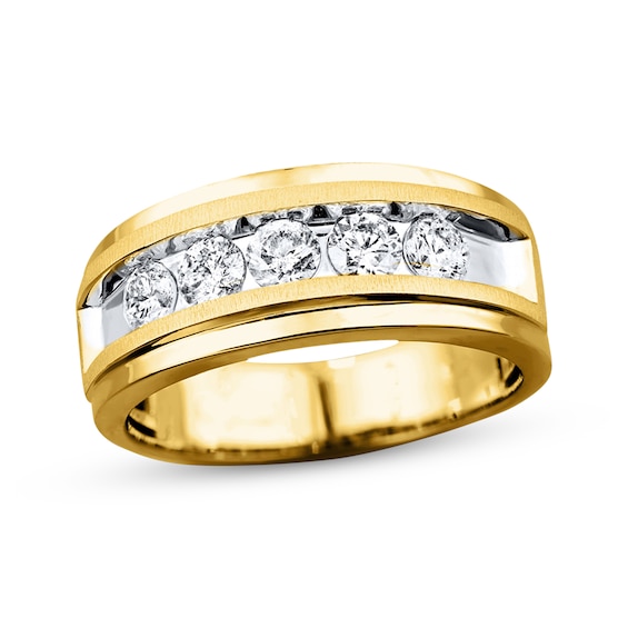 Previously Owned Men's Diamond Wedding Band 1 ct tw 10K Gold