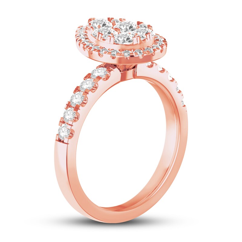 Main Image 2 of Previously Owned Diamond Engagement Ring 1-3/8 ct tw Round-cut 14K Rose Gold