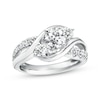 Thumbnail Image 1 of Previously Owned 3-Stone Diamond Engagement Ring 1 ct tw Round-cut 14K White Gold
