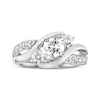 Thumbnail Image 4 of Previously Owned 3-Stone Diamond Engagement Ring 1 ct tw Round-cut 14K White Gold