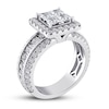Thumbnail Image 2 of Previously Owned Diamond Engagement Ring 2 ct tw Princess/Round 14K White Gold