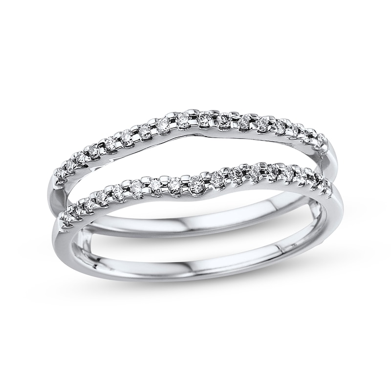 Main Image 1 of Previously Owned Diamond Enhancer Ring 1/4 ct tw Round-cut 14K White Gold