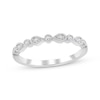 Thumbnail Image 1 of Previously Owned Diamond Wedding Band 1/15 ct tw Round-cut 10K White Gold