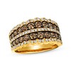 Thumbnail Image 1 of Previously Owned Le Vian Chocolate Waterfall Diamond Ring 1-5/8 ct tw 14K Honey Gold