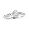 Previously Owned THE LEO Ideal Cut Diamond Engagement Ring 5/8 ct tw Round-cut 14K White Gold