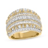 Thumbnail Image 1 of Previously Owned Diamond Ring 2 ct tw Round/Baguette-cut 14K Yellow Gold