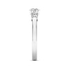 Previously Owned Diamond Engagement Ring 1/2 ct tw Round & Baguette 14K White Gold