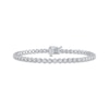 Thumbnail Image 1 of Previously Owned Diamond Tennis Bracelet 2 ct tw Round-Cut 10K White Gold 7"