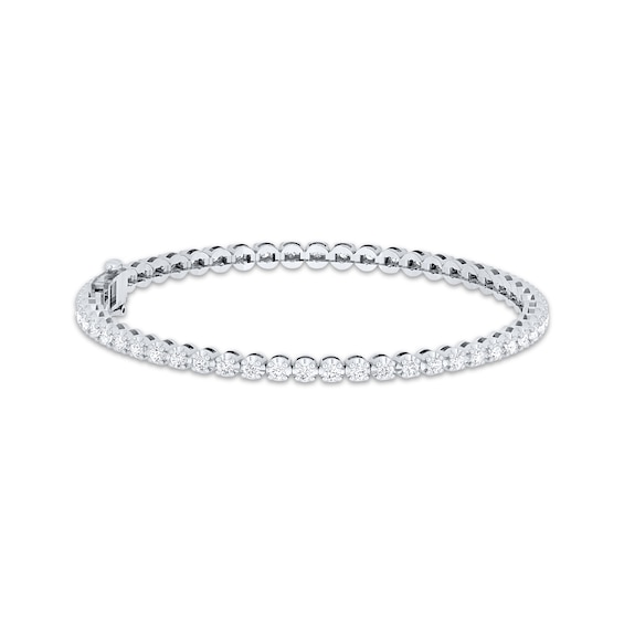 Previously Owned Diamond Tennis Bracelet ct tw Round-Cut 10K White Gold 7