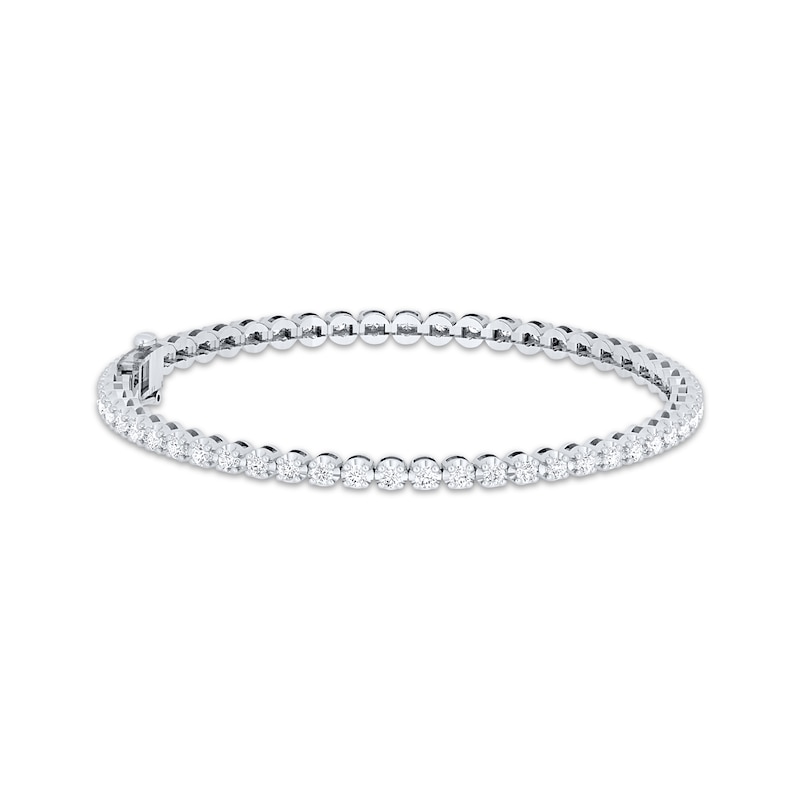 Main Image 1 of Previously Owned Diamond Tennis Bracelet 2 ct tw Round-Cut 10K White Gold 7"