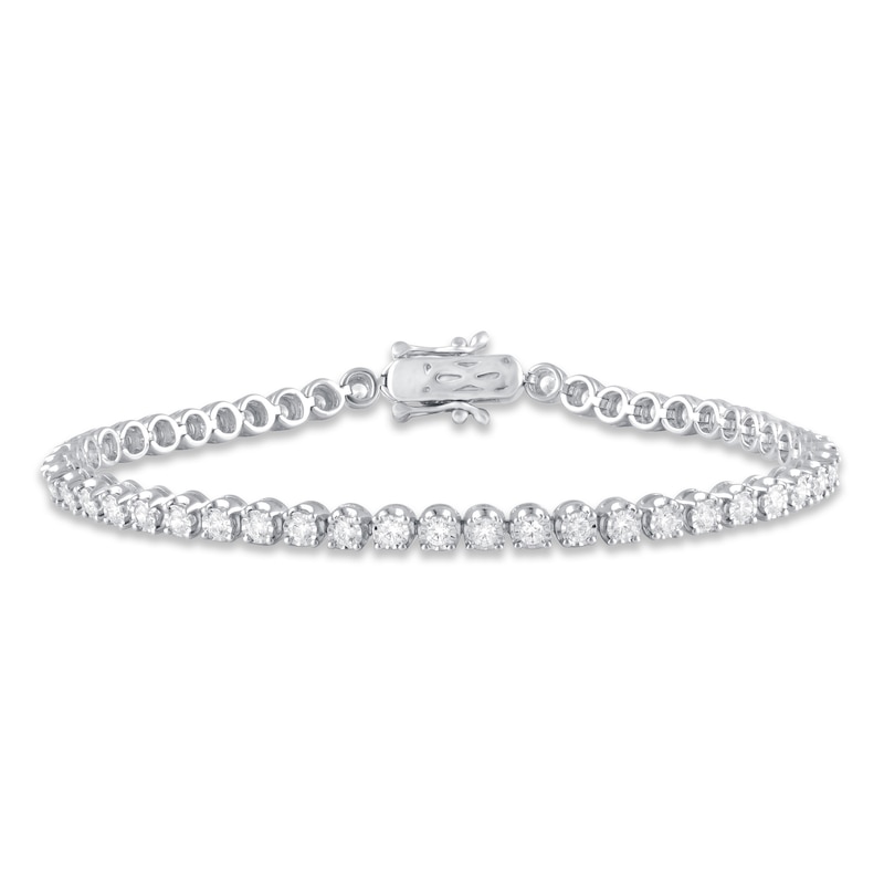 Main Image 1 of Previously Owned Diamond Bracelet 2 ct tw 10K White Gold