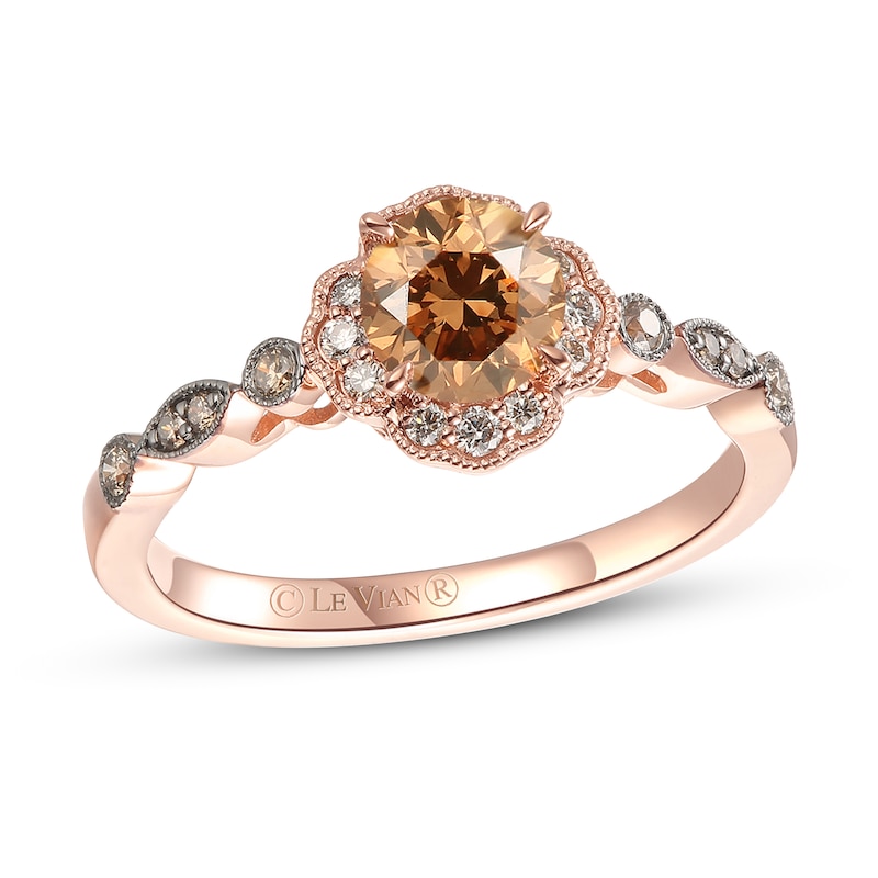 Main Image 1 of Previously Owned Le Vian Diamond Ring 5/8 ct tw 14K Strawberry Gold