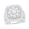 Thumbnail Image 1 of Previously Owned Multi-Diamond Engagement Ring 4 ct tw Round & Baguette-cut 10K White Gold