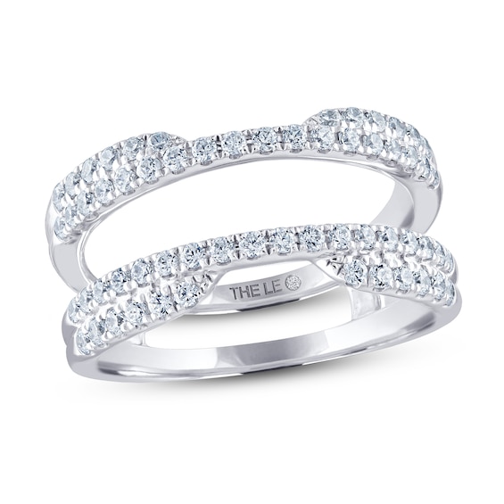 Previously Owned THE LEO Diamond Enhancer Ring / ct tw Round-cut 14K White Gold
