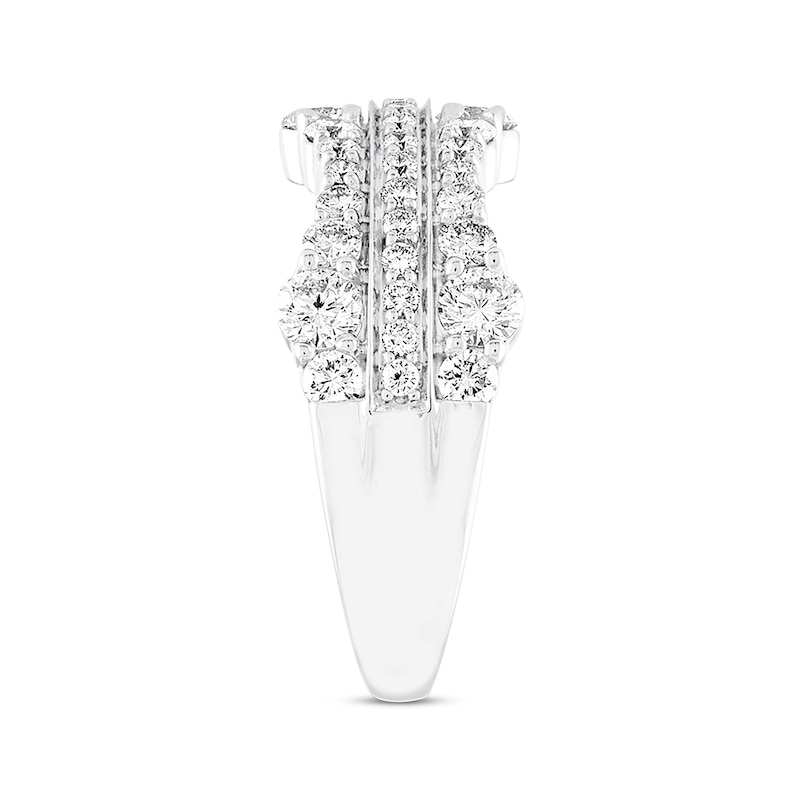 Main Image 2 of Previously Owned THE LEO Diamond Anniversary Band 1-1/2 ct tw Round 14K White Gold