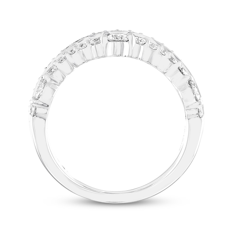 Main Image 3 of Previously Owned THE LEO Diamond Anniversary Band 1-1/2 ct tw Round 14K White Gold