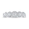 Thumbnail Image 3 of Previously Owned THE LEO Diamond Anniversary Ring 3/4 ct tw Round-cut 14K White Gold