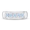 Thumbnail Image 3 of Previously Owned Men's THE LEO First Light Diamond Wedding Band 1 ct tw Round-cut 14K White Gold