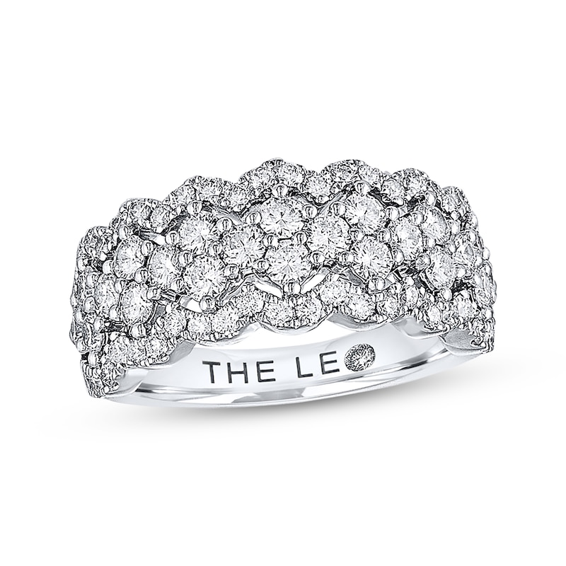 Main Image 1 of Previously Owned THE LEO Diamond Ring 1-1/2 ct tw Round-cut 14K White Gold