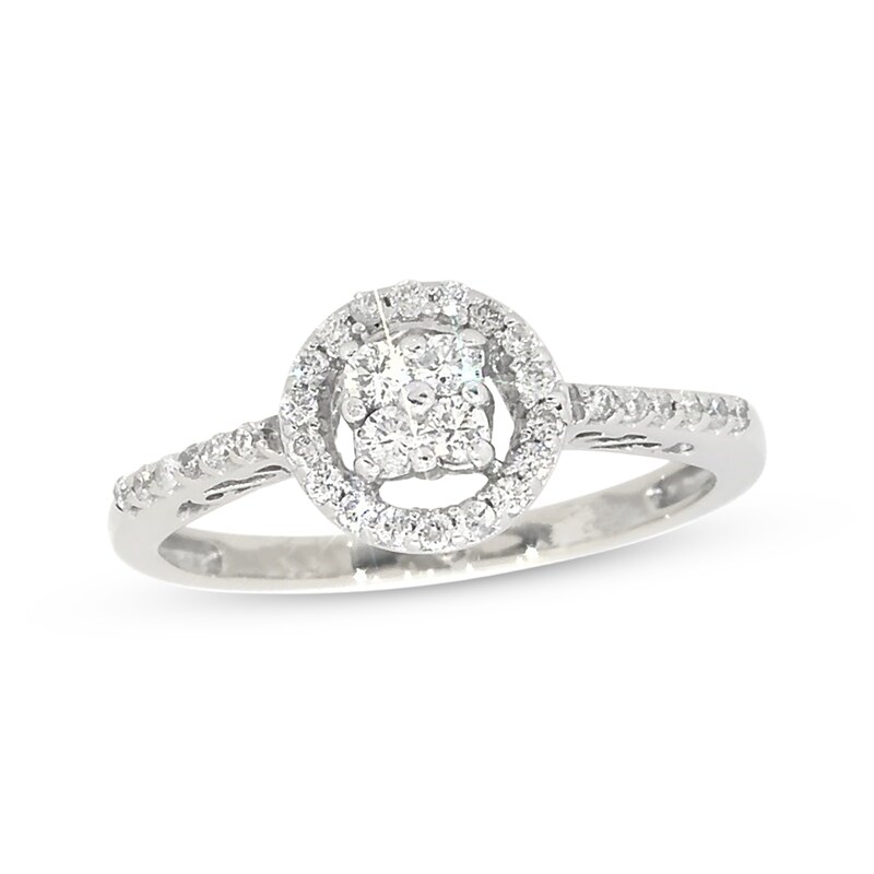 Previously Owned Diamond Ring 1/4 ct tw Round-cut 14K White Gold