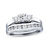 Thumbnail Image 4 of Previously Owned Diamond Enhancer Ring 1/2 ct tw Round-cut 14K White Gold Size 11.25