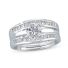 Thumbnail Image 3 of Previously Owned Diamond Enhancer Ring 3/4 ct tw Princess-cut 14K White Gold Size 4.75