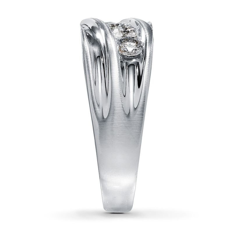 Main Image 3 of Previously Owned Band 1 ct tw Diamonds 14K White Gold - Size 13