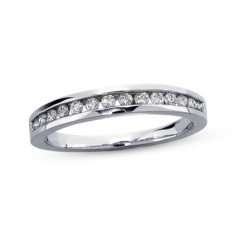 Main Image 1 of Previously Owned Ring 1/4 ct tw Diamonds 14K White Gold - Size 4.5