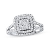 Thumbnail Image 1 of Previously Owned Diamond Engagement Ring 1 ct tw Round-cut 14K White Gold - Size 4.25